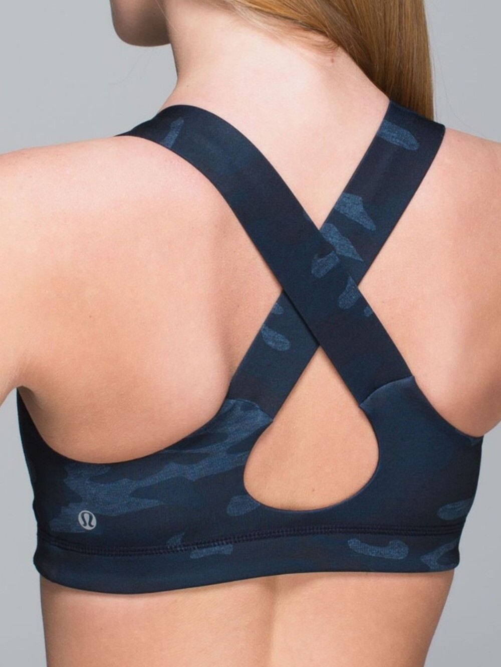 LULULEMON All Sport Bra Heathered Texture Lotus Camo Oil Slick Blue
